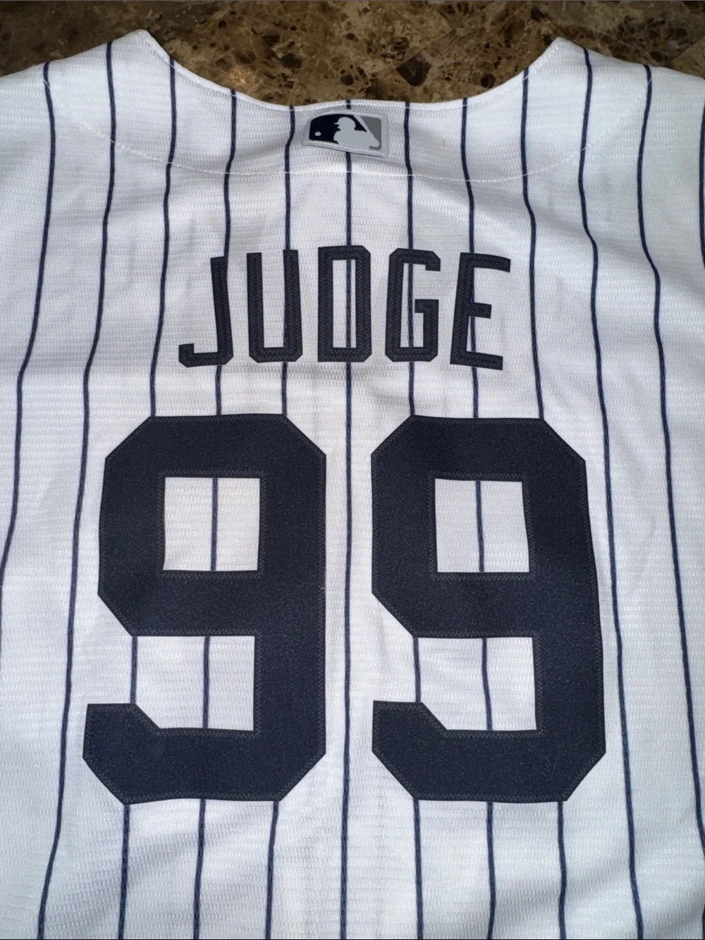 Nike White Pinstripe New York Yankees Button-Up Jersey Women’s Size Medium #99 - Picture 3 of 13